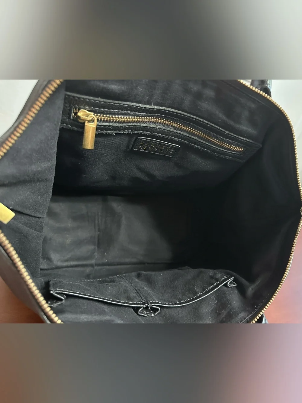Barneys New York Black Leather Satchel